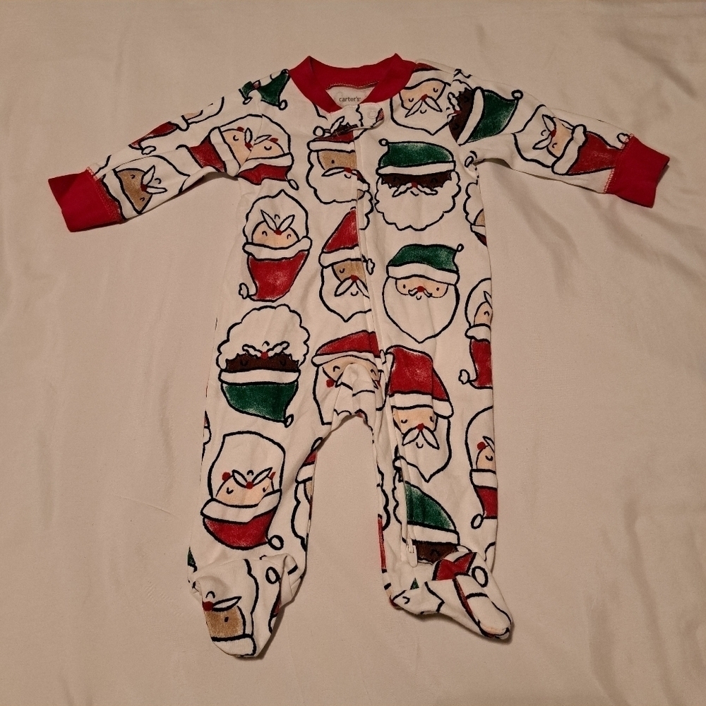 Carter's Santa pajamas NWOT NB or 3M